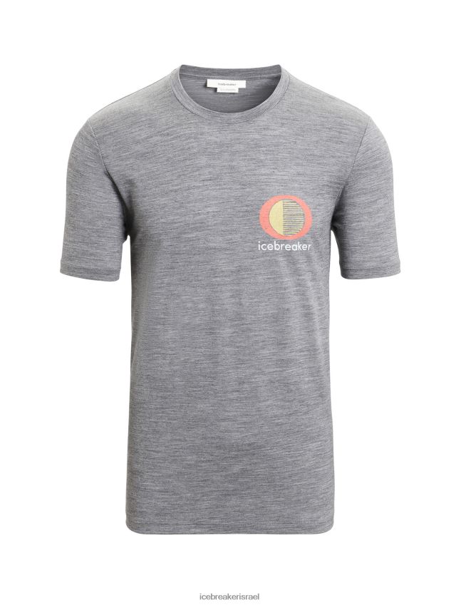 הַלבָּשָׁה Icebreaker merino tech lite ii חולצת טריקו עם שרוולים קצרים באביב זוהר אברש גריט גברים 42N8VN46