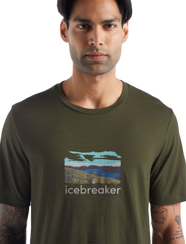 הַלבָּשָׁה Icebreaker merino tech lite ii חולצת טריקו עם שרוולים קצרים לודן גברים 42N8VN473