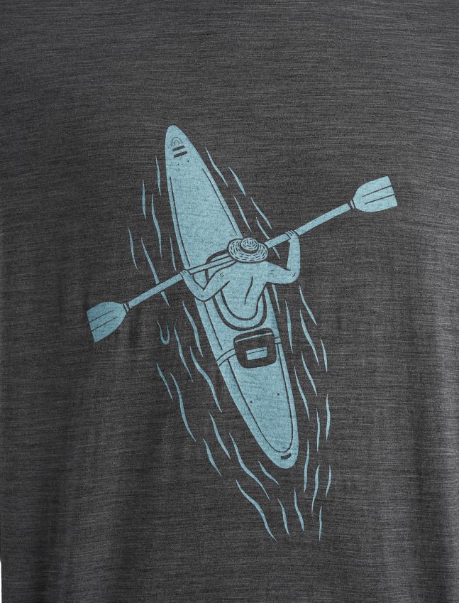 הַלבָּשָׁה Icebreaker merino tech lite ii קווי משוטים של חולצת טריקו עם שרוולים קצרים אברש גריט גברים 42N8VN475