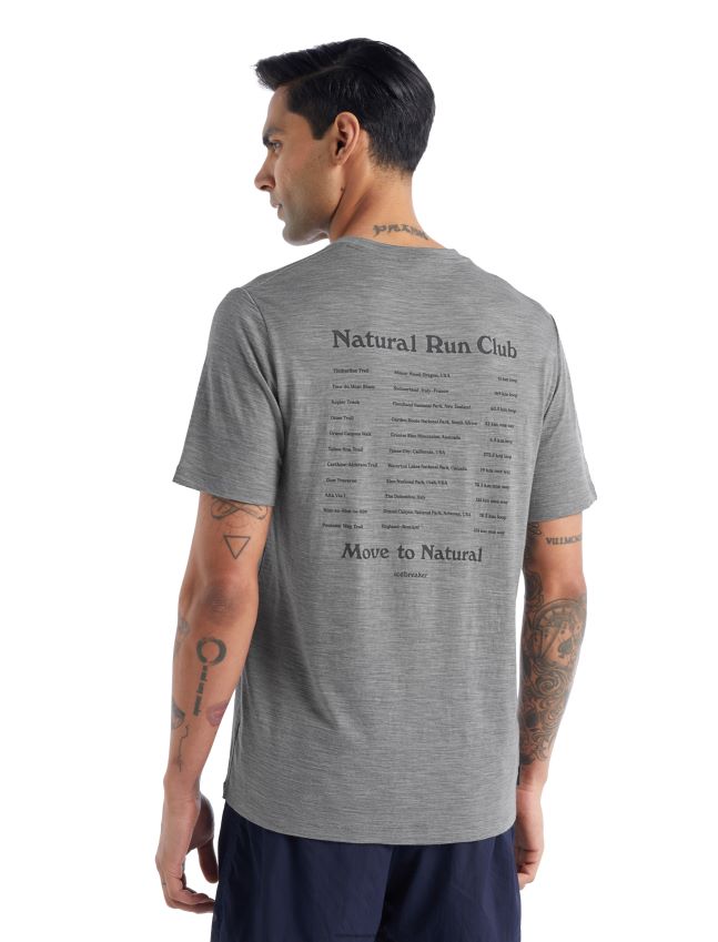 הַלבָּשָׁה Icebreaker merino tech lite ii חולצת טריקו עם שרוולים קצרים מועדון ריצה טבעי מטרו אברש גברים 42N8VN477