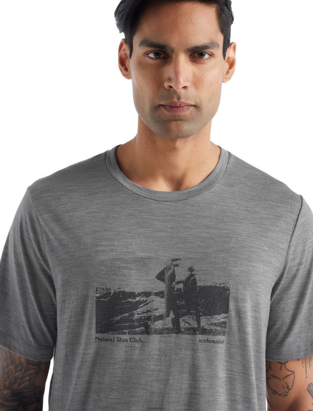 הַלבָּשָׁה Icebreaker merino tech lite ii חולצת טריקו עם שרוולים קצרים מועדון ריצה טבעי מטרו אברש גברים 42N8VN477