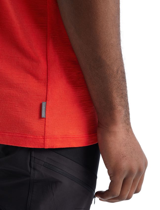 הַלבָּשָׁה Icebreaker merino tech lite ii חולצת טריקו שרוול קצר מועדון מחזור כבשים לָבָה גברים 42N8VN480