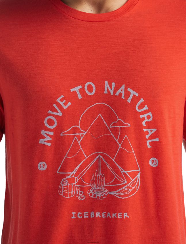 הַלבָּשָׁה Icebreaker merino tech lite ii חולצת טריקו עם שרוולים קצרים לָבָה גברים 42N8VN488