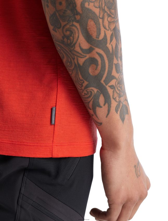 הַלבָּשָׁה Icebreaker merino tech lite ii חולצת טריקו עם שרוולים קצרים לָבָה גברים 42N8VN488