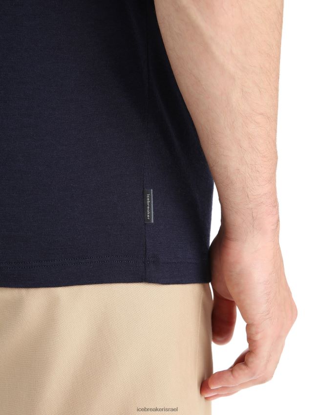 הַלבָּשָׁה Icebreaker merino tech lite ii חולצת טי שרוול קצר טבע ספרינט צי חצות גברים 42N8VN55