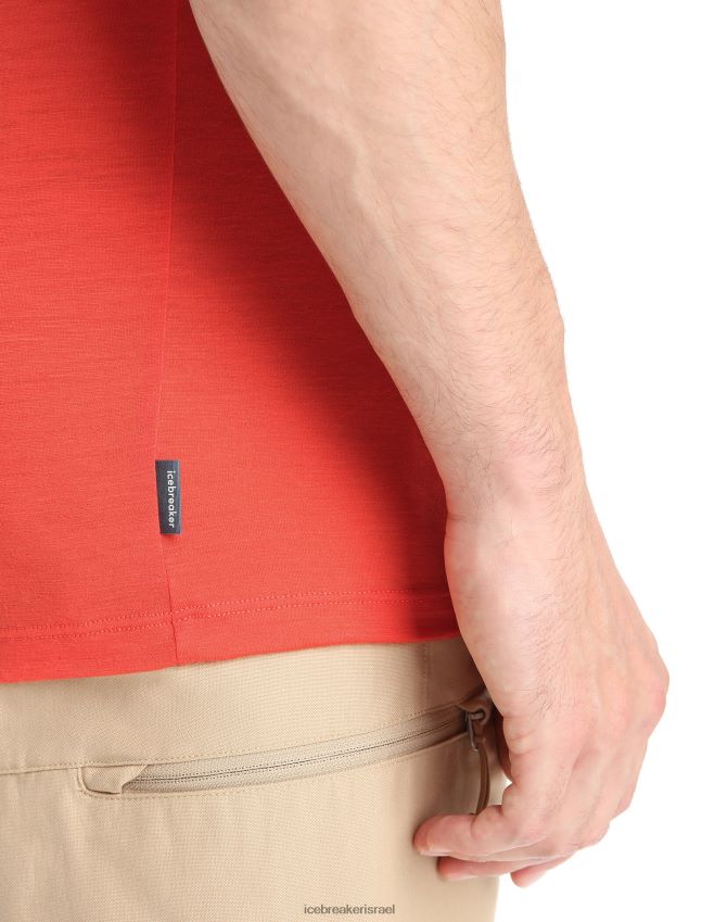 הַלבָּשָׁה Icebreaker merino tech lite ii חולצת טי שרוול קצר טבע ספרינט אדמה תוססת גברים 42N8VN56