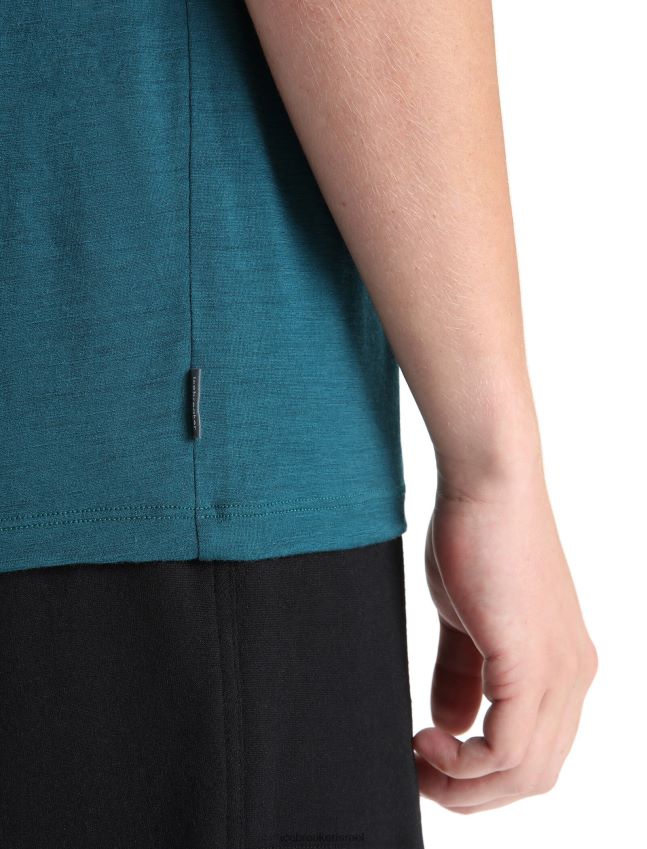 הַלבָּשָׁה Icebreaker merino tech lite ii חולצת טריקו עם שרוולים קצרים תהילה ירוקה גברים 42N8VN58