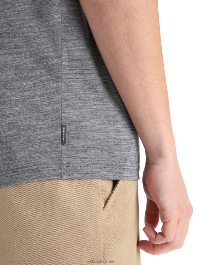 הַלבָּשָׁה Icebreaker merino tech lite ii חולצת טריקו עם שרוולים קצרים אברש גריט גברים 42N8VN59