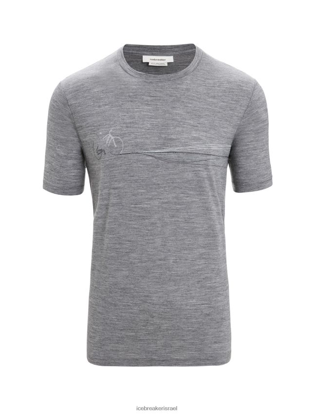 הַלבָּשָׁה Icebreaker merino tech lite ii חולצת טריקו עם שרוולים קצרים אברש גריט גברים 42N8VN59