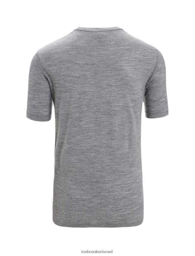 הַלבָּשָׁה Icebreaker merino tech lite ii חולצת טריקו עם שרוולים קצרים אברש גריט גברים 42N8VN59