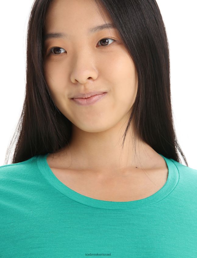 הַלבָּשָׁה Icebreaker merino tech lite ii חולצת טריקו עם שרוולים קצרים טָרִי נשים 42N8VN603