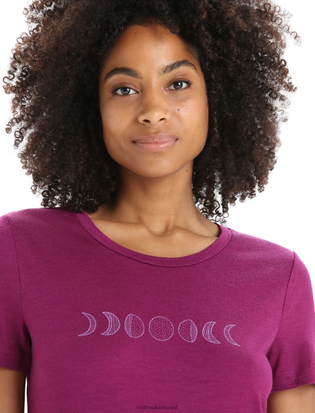 הַלבָּשָׁה Icebreaker merino tech lite ii חולצת טריקו עם שרוולים קצרים שלב הירח ללכת ברי נשים 42N8VN614