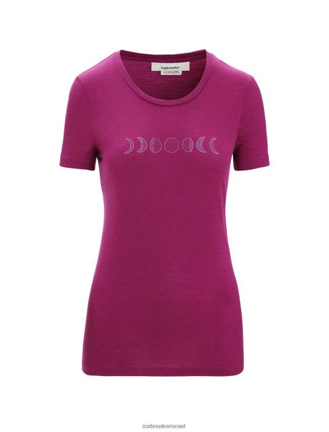 הַלבָּשָׁה Icebreaker merino tech lite ii חולצת טריקו עם שרוולים קצרים שלב הירח ללכת ברי נשים 42N8VN614