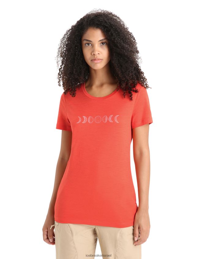 הַלבָּשָׁה Icebreaker merino tech lite ii חולצת טריקו עם שרוולים קצרים שלב הירח אדמה תוססת נשים 42N8VN616