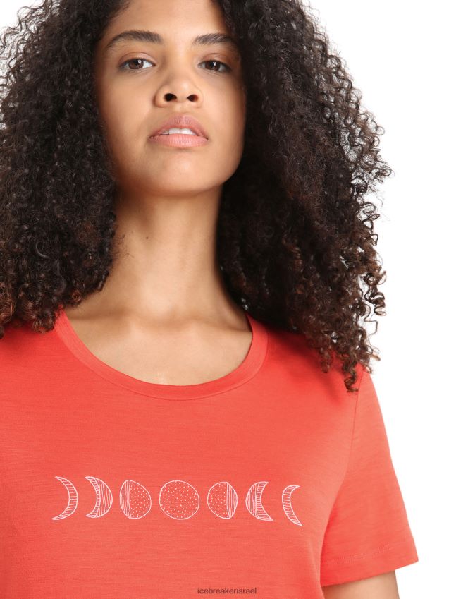 הַלבָּשָׁה Icebreaker merino tech lite ii חולצת טריקו עם שרוולים קצרים שלב הירח אדמה תוססת נשים 42N8VN616