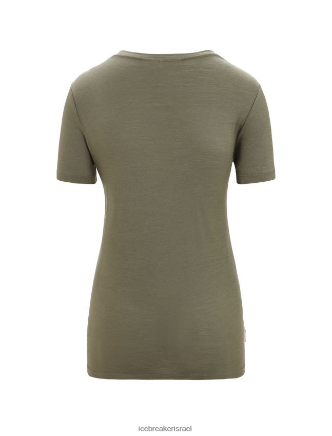 הַלבָּשָׁה Icebreaker קווי השתקפות של חולצת טריקו עם שרוול קצר של merino tech lite ii לודן נשים 42N8VN628