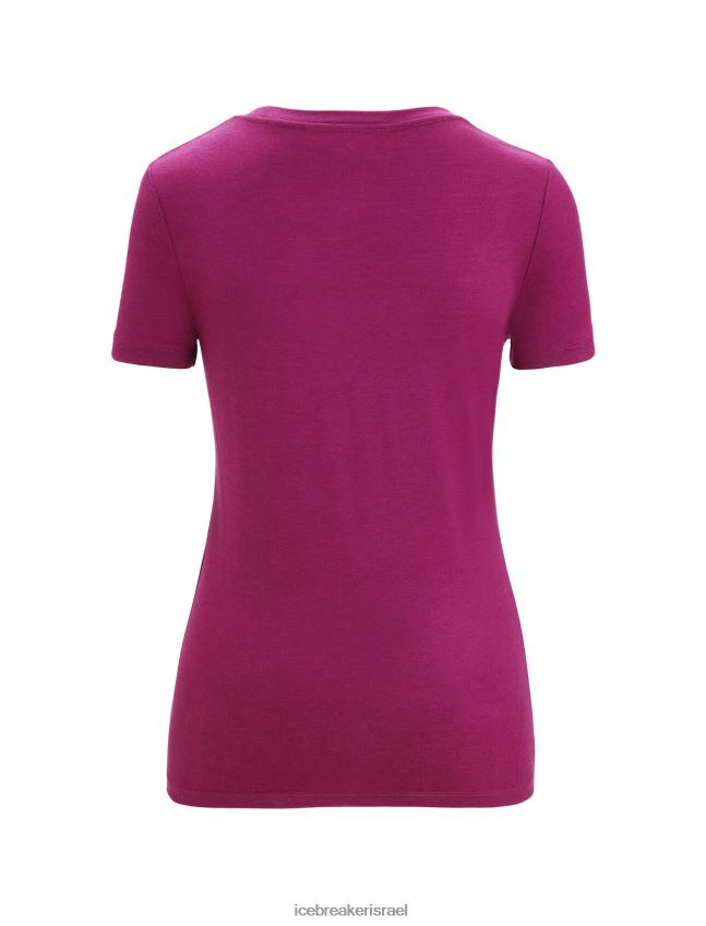 הַלבָּשָׁה Icebreaker merino tech lite ii שרוול קצר חולצה סקופ חגיגת טבע ללכת ברי נשים 42N8VN631