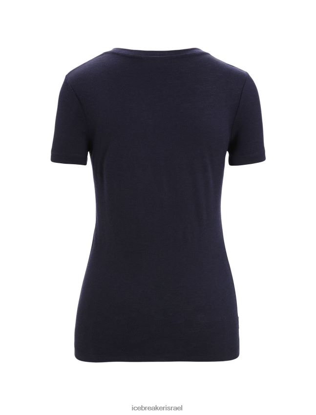 הַלבָּשָׁה Icebreaker merino tech lite ii חולצת טריקו עם שרוולים קצרים צי חצות נשים 42N8VN634