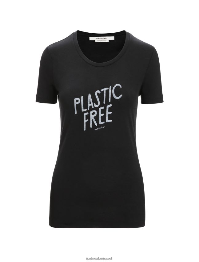 הַלבָּשָׁה Icebreaker merino tech lite ii חולצת טריקו עם שרוולים קצרים טבעית שָׁחוֹר נשים 42N8VN664