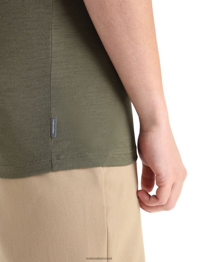 הַלבָּשָׁה Icebreaker merino tech lite ii מגרשי קמפינג עם חולצת טריקו עם שרוולים קצרים לודן גברים 42N8VN74