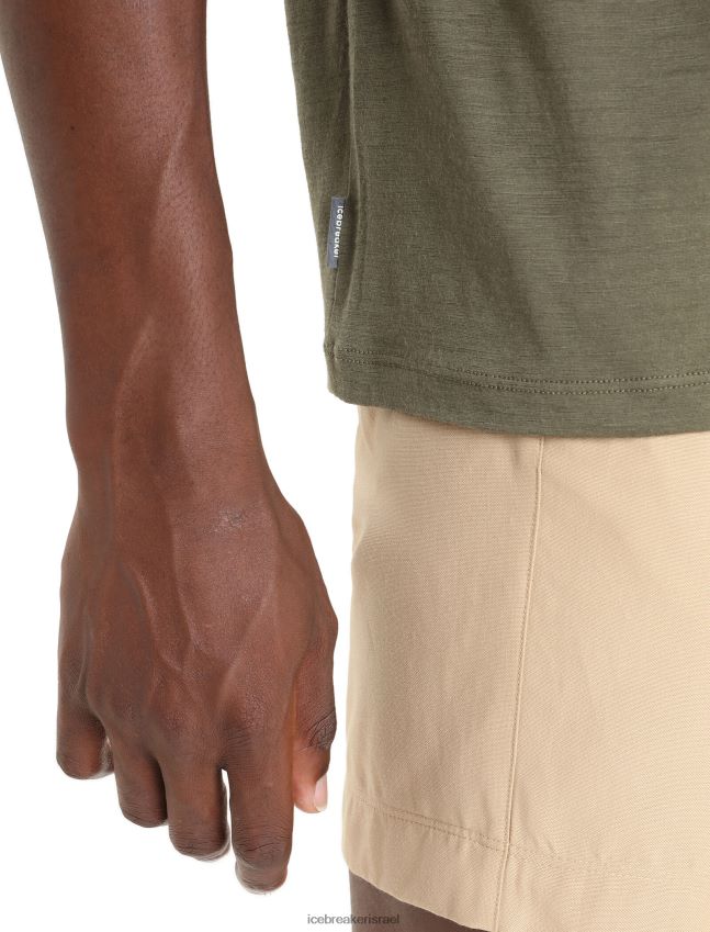 הַלבָּשָׁה Icebreaker merino tech lite ii חולצת טריקו עם שרוולים קצרים אדמה לודן גברים 42N8VN91