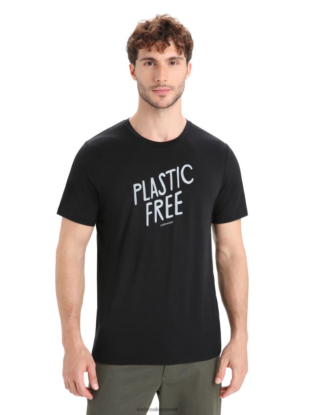 הַלבָּשָׁה Icebreaker merino tech lite ii חולצת טריקו עם שרוולים קצרים טבעית שָׁחוֹר גברים 42N8VN92