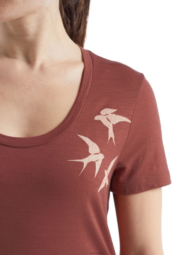 הַלבָּשָׁה Icebreaker merino tech lite ii חולצת טריקו עם שרוולים קצרים צורות רוחשות עַנָב נשים 42N8VN926