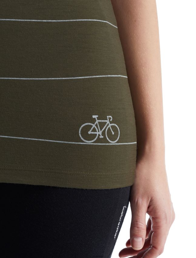 הַלבָּשָׁה Icebreaker merino tech lite ii שרוול קצר סקופ חולצת טריקו ספרינט גבעה לודן נשים 42N8VN928