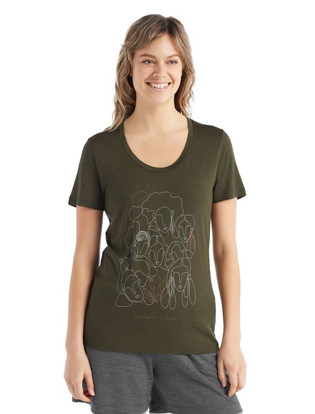 הַלבָּשָׁה Icebreaker merino tech lite ii עיגול חולצת טריקו עם שרוולים קצרים לודן נשים 42N8VN929