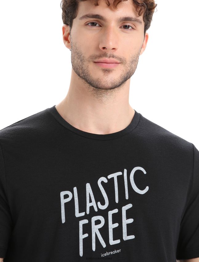 הַלבָּשָׁה Icebreaker merino tech lite ii חולצת טריקו עם שרוולים קצרים טבעית שָׁחוֹר גברים 42N8VN92