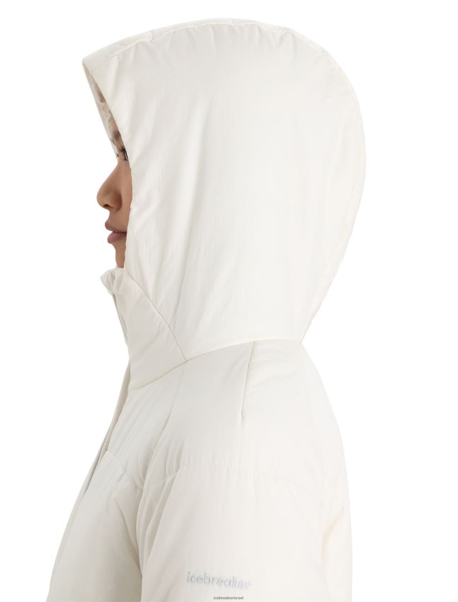 הַלבָּשָׁה Icebreaker ז'קט קפוצ'ון merinoloft collingwood ii 3q שֶׁלֶג נשים 42N8VN840