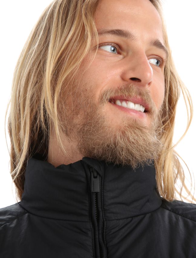 הַלבָּשָׁה Icebreaker מעיל merinoloft collingwood ii שָׁחוֹר גברים 42N8VN242