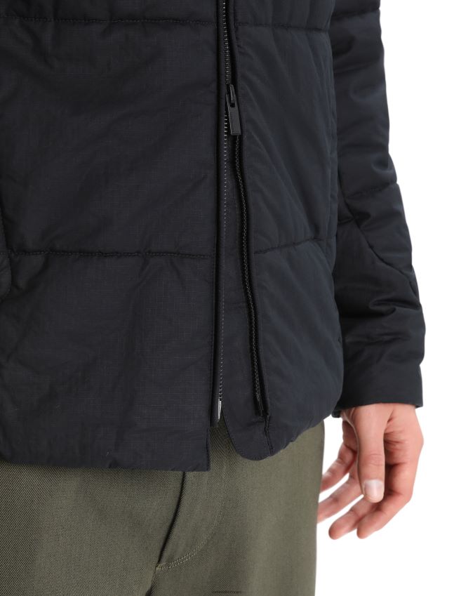 הַלבָּשָׁה Icebreaker מעיל merinoloft collingwood ii שָׁחוֹר גברים 42N8VN242