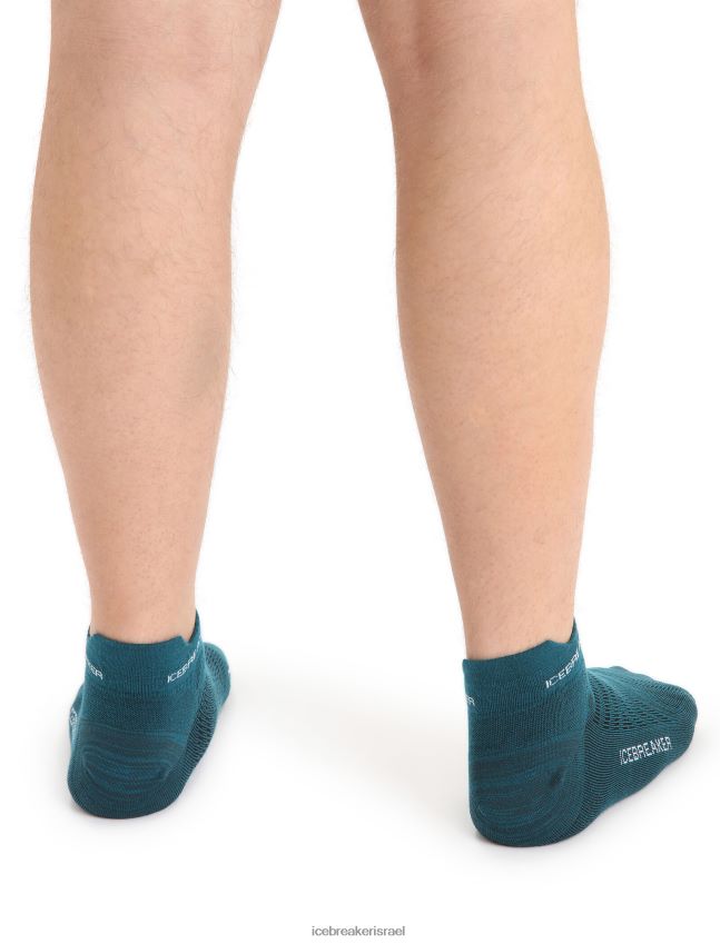 אביזרים Icebreaker מרינו run+ גרבי מיקרו קלות במיוחד תהילה ירוקה/שלג גברים 42N8VN265