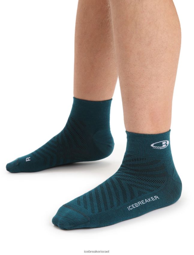 אביזרים Icebreaker מרינו run+ גרבי מיני קלות במיוחד תהילה ירוקה/שלג גברים 42N8VN277