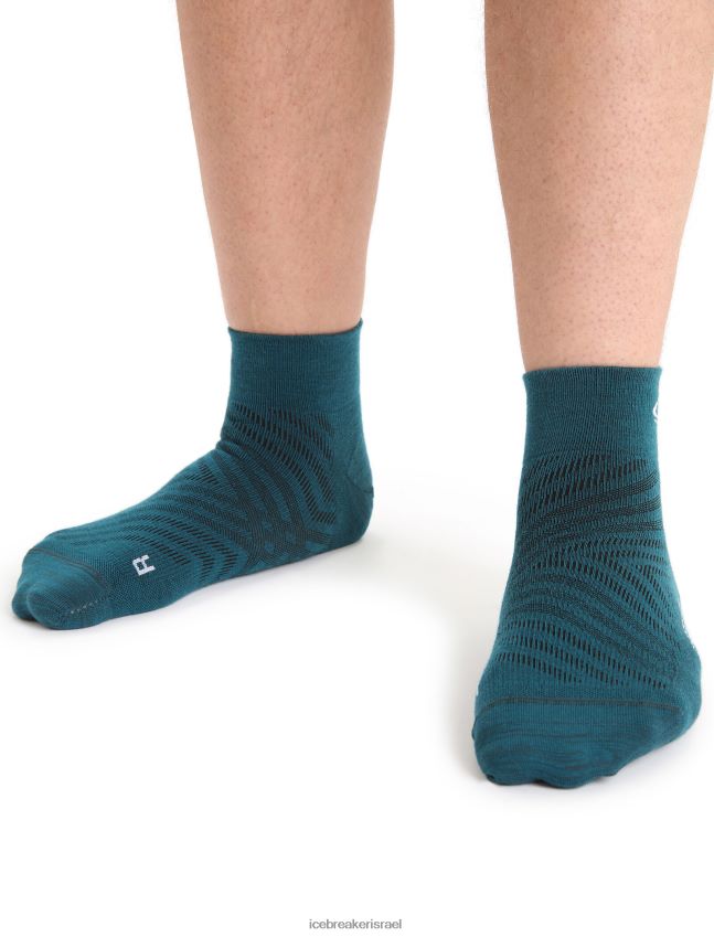 אביזרים Icebreaker מרינו run+ גרבי מיני קלות במיוחד תהילה ירוקה/שלג גברים 42N8VN277