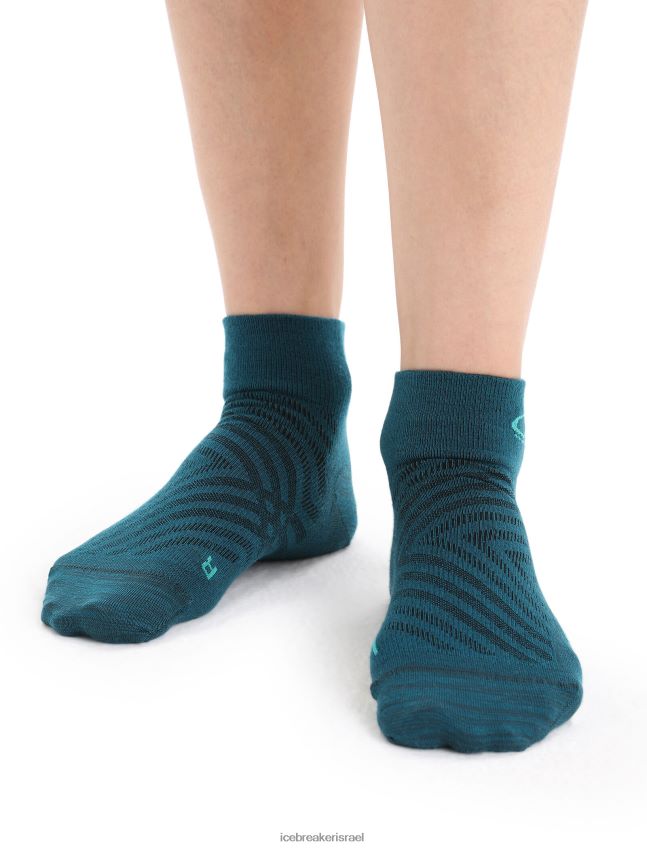 אביזרים Icebreaker מרינו run+ גרבי מיני קלות במיוחד תהילה ירוקה/טרי נשים 42N8VN769