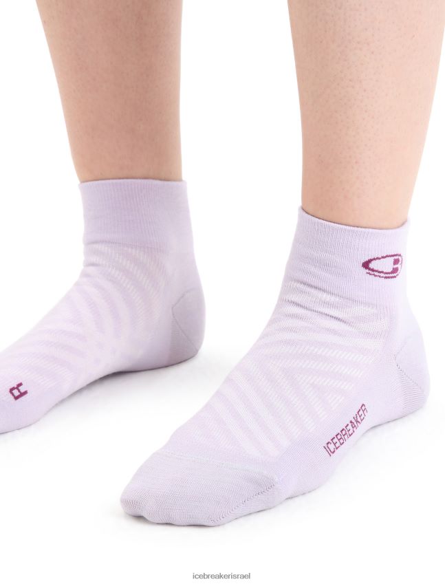 אביזרים Icebreaker מרינו run+ גרבי מיני קלות במיוחד מבט סגול/לך ברי נשים 42N8VN770