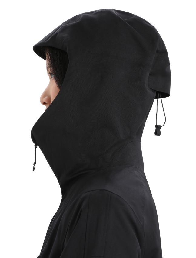 הַלבָּשָׁה Icebreaker מעיל קפוצ'ון shell+ מרינו שָׁחוֹר נשים 42N8VN827