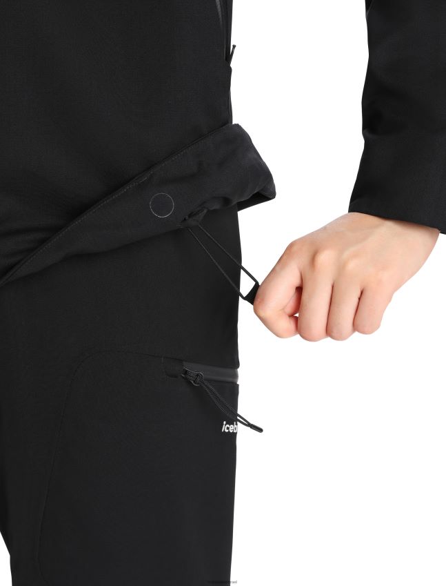 הַלבָּשָׁה Icebreaker מעיל קפוצ'ון shell+ מרינו שָׁחוֹר נשים 42N8VN827