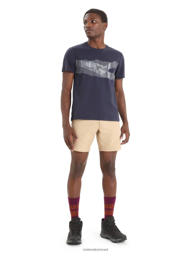 הַלבָּשָׁה Icebreaker מרינו מרכזי קלאסי חולצת טריקו עם שרוולים קצרים, st anton צי חצות גברים 42N8VN35