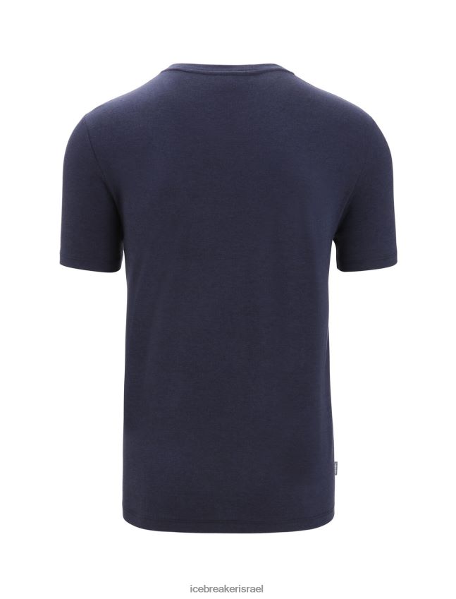 הַלבָּשָׁה Icebreaker מרינו מרכזי קלאסי חולצת טריקו עם שרוולים קצרים, st anton צי חצות גברים 42N8VN35