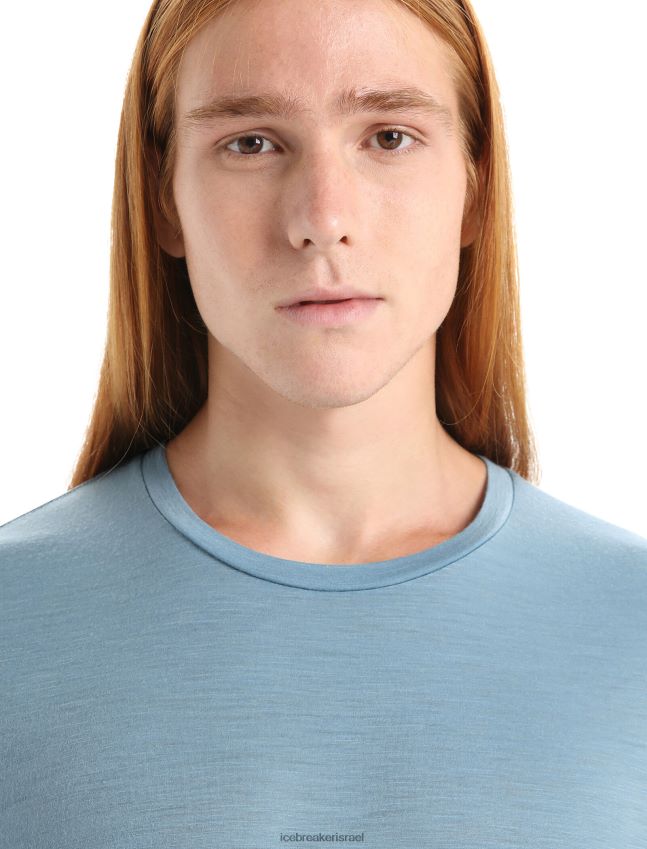 הַלבָּשָׁה Icebreaker מרינו tech lite ii חולצה עם שרוול קצר כחול אסטרלי גברים 42N8VN27