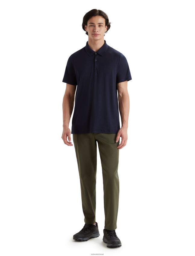 הַלבָּשָׁה Icebreaker מרינו tech lite ii פולו עם שרוול קצר צי חצות גברים 42N8VN41