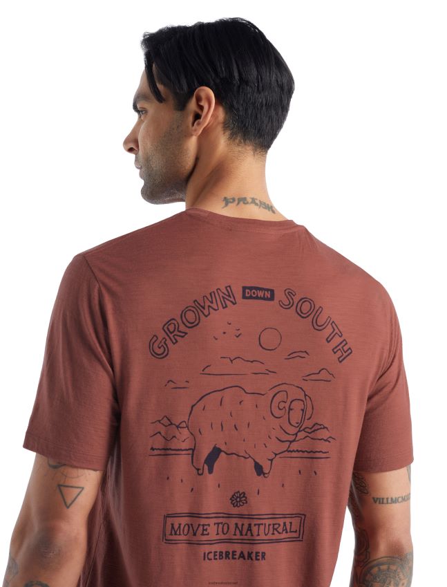 הַלבָּשָׁה Icebreaker מרינו tech lite ii חולצת טריקו עם שרוולים קצרים שגדלה בדרום עַנָב גברים 42N8VN483