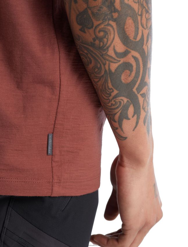 הַלבָּשָׁה Icebreaker מרינו tech lite ii חולצת טריקו עם שרוולים קצרים שגדלה בדרום עַנָב גברים 42N8VN483