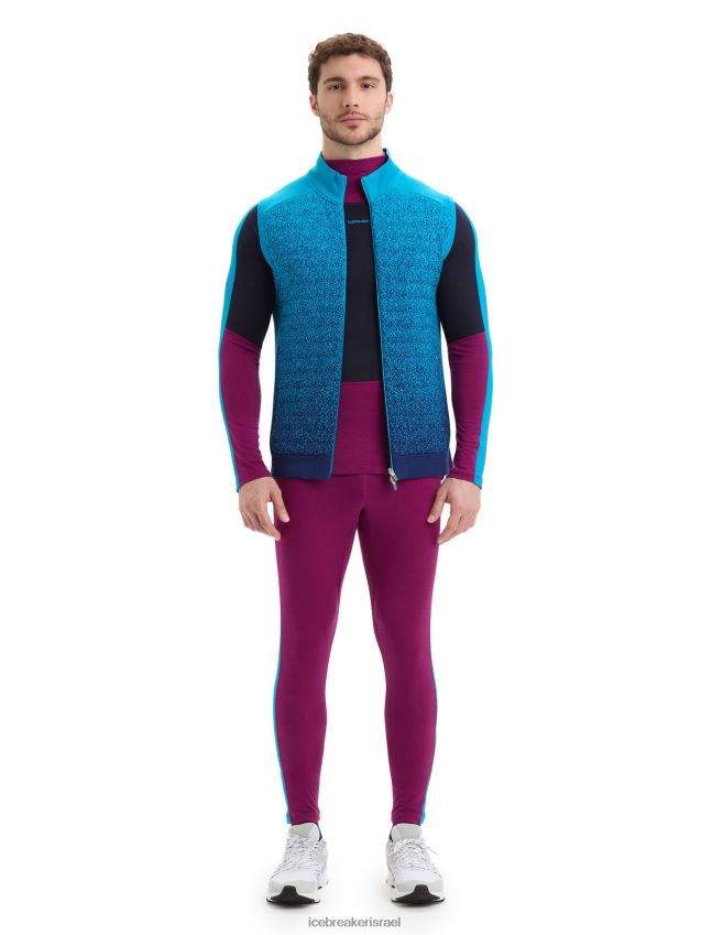 הַלבָּשָׁה Icebreaker zoneknit מרינו אפוד מבודד לעומק גיא כחול/צי מלכותי גברים 42N8VN240