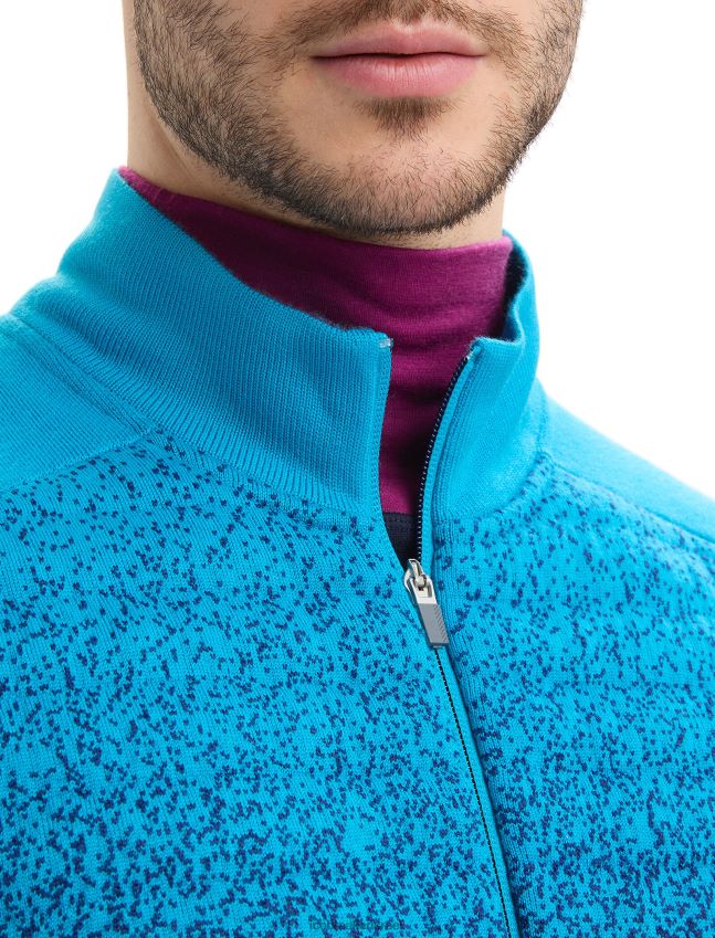 הַלבָּשָׁה Icebreaker zoneknit מרינו אפוד מבודד לעומק גיא כחול/צי מלכותי גברים 42N8VN240