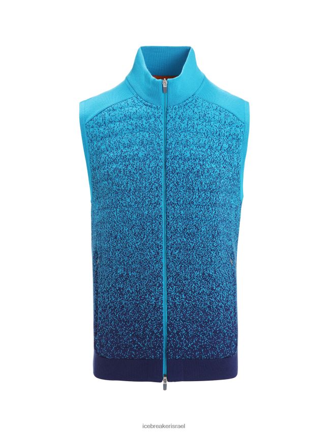 הַלבָּשָׁה Icebreaker zoneknit מרינו אפוד מבודד לעומק גיא כחול/צי מלכותי גברים 42N8VN240