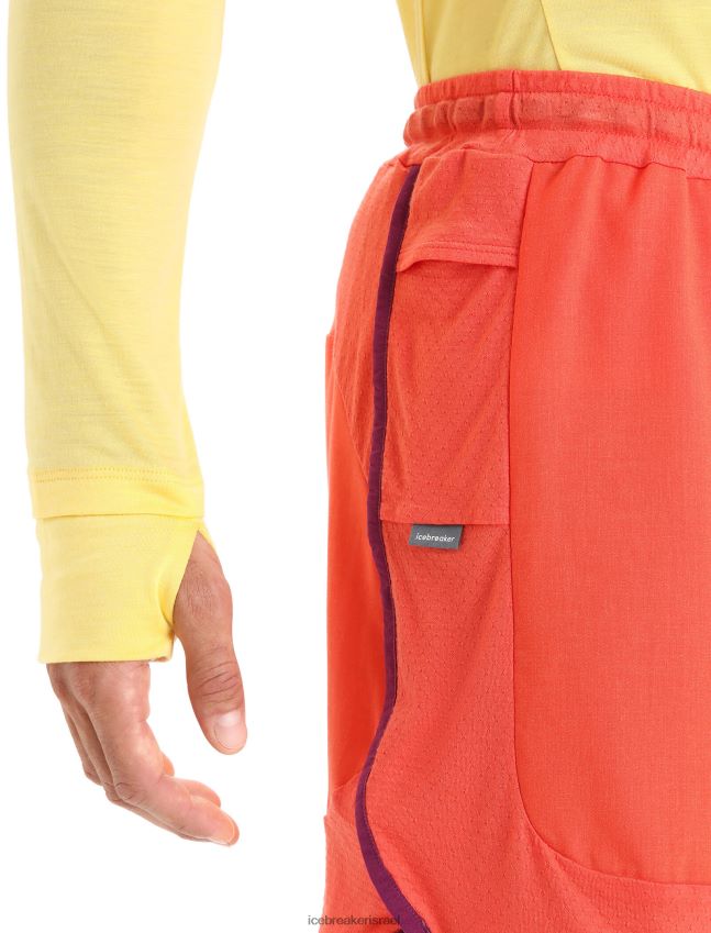 הַלבָּשָׁה Icebreaker מכנסי מרינו קצרים zoneknit אברש אדמה תוסס/גו ברי גברים 42N8VN250